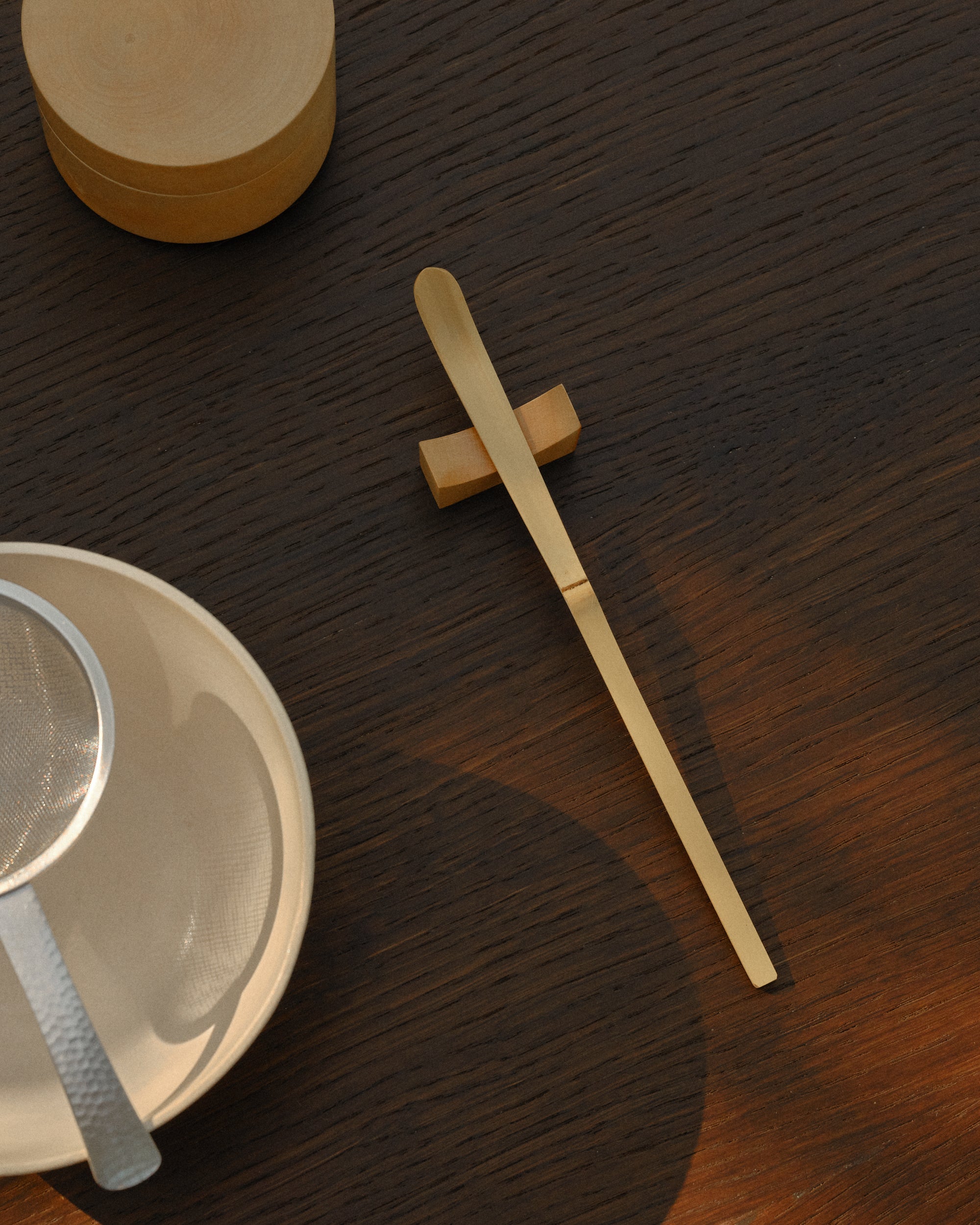白竹 Chashaku Spoon — Light Bamboo