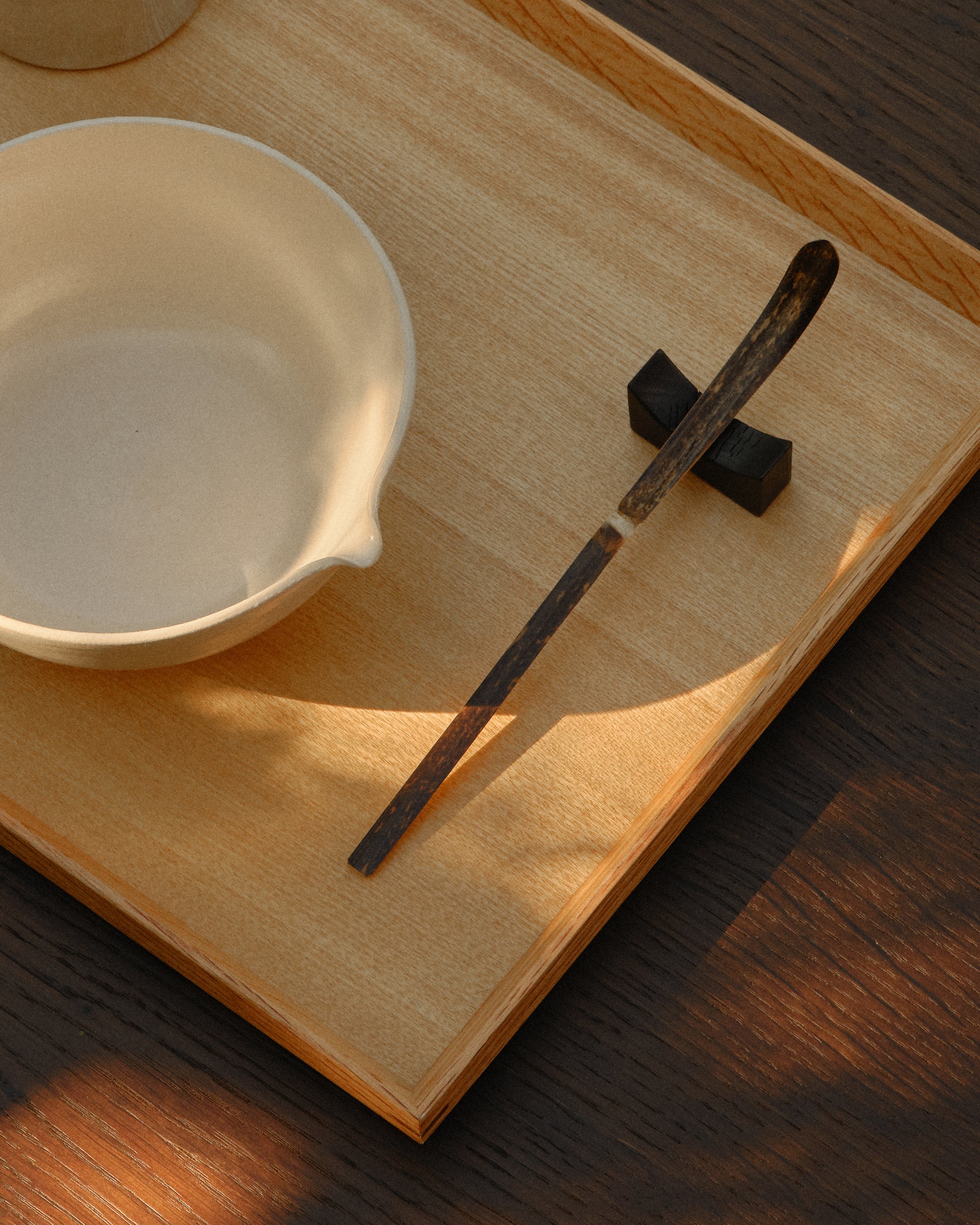 黒竹 Chashaku Spoon — Dark Bamboo
